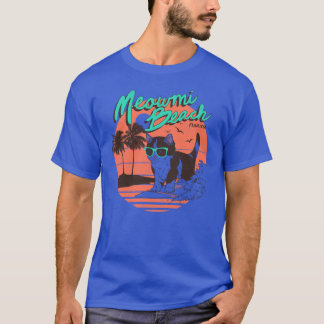 Meowmi ビーチガール ヴィンテージ フレンド tシャツ