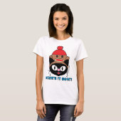 MEOW'S It GOIN'? 黒猫のソックモンキーの帽子 Tシャツ (正面フル)