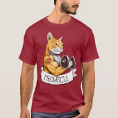 Meowscle - Chat Musclé Tシャツ (正面)