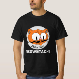MEOWSTACHE口ひげキャットセニョールおもしろいガト Tシャツ