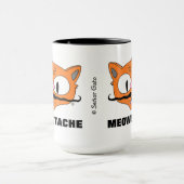 MEOWSTACHE 面白いヒゲ猫 セニョール・ガト マグカップ (中央)