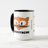 MEOWSTACHE 面白いヒゲ猫 セニョール・ガト マグカップ (正面左)