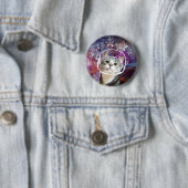 Meowstronaut KibaのHeadshot Pin 缶バッジ (インサイチュ)
