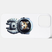Meowstronut宇宙飛行士おもしろい猫好きTシャツTh Case-Mate iPhoneケース (裏面 (横))