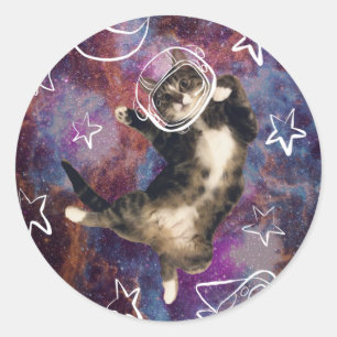 Meowstronut Kibaステッカー ラウンドシール