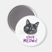 MEOWtのチェック マグネット (正面/裏面)