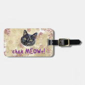 MEOWtのチェック ラゲッジタグ (正面横)