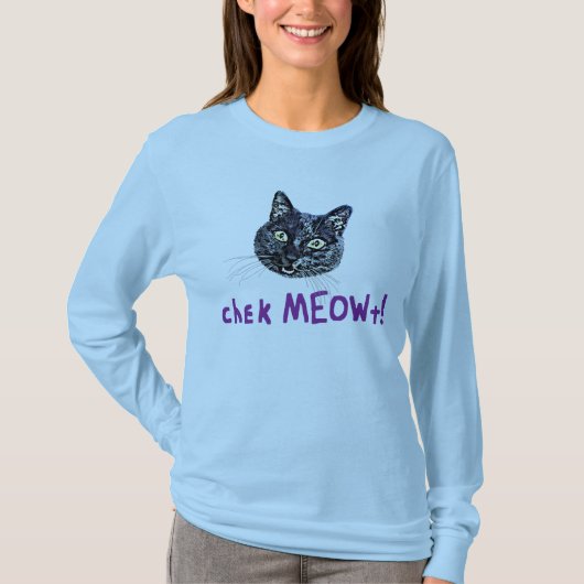 MEOWtを点検して下さい Tシャツ (正面)