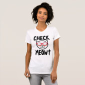 MEOWT Cat Tおもしろいシャツのチェック Tシャツ (正面フル)