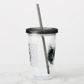 Meowt Geometric Catストレスしない アクリルタンブラー (左)