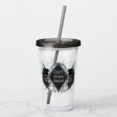 Meowt Geometric Catストレスしない アクリルタンブラー (裏面)