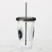 Meowt Geometric Catストレスしない アクリルタンブラー (右)