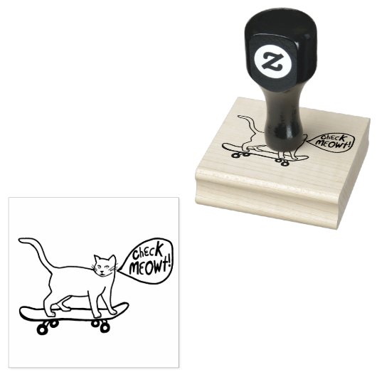 MEOWT HAND DRAWN カスタマイズ ITをチェックする ラバースタンプ (押印)