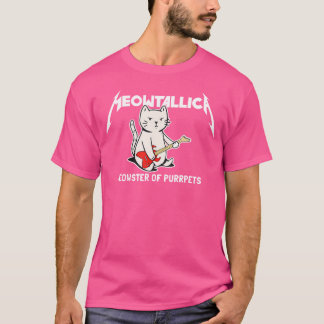 Meowtallica Meowster Of Purpets -おもしろい Cat Tシャツ