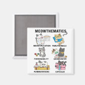 Meowthematics Funny Math Cat Puns For Math Lovers マグネット (正面/裏面)