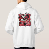 Meowve Over、基本フード付:この子猫の得スタイル パーカ (裏面)