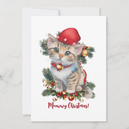 Meowwyクリスマス子猫クリスマス シーズンカード