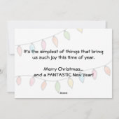 Meowyのかわいいクリスマスの平らな休日カード シーズンカード (裏面)