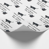 Meowyのクリスマスおよび幸せの年papeを包む鳴きます ラッピングペーパー (角)