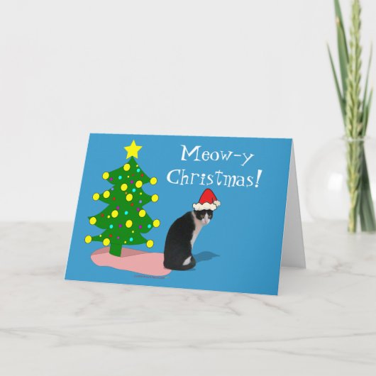 Meowyのクリスマス猫の挨拶状 シーズンカード (正面)