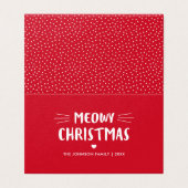 Meowyのクリスマス|かわいい猫の休日の写真 (外部フラット)