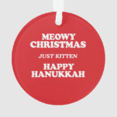 Meowyのクリスマス オーナメント (裏面)