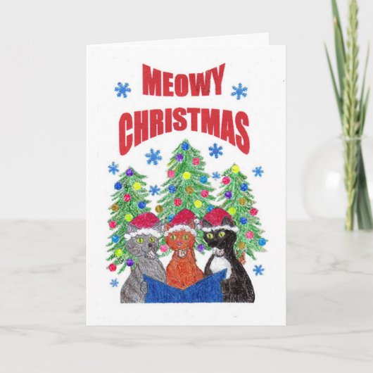 MEOWYのクリスマス シーズンカード (正面)