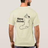 Meowyのクリスマス Tシャツ (裏面)