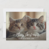 Meowyエレガント Christmas Overlay写真 シーズンカード (正面)