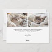 Meowyエレガント Christmas Overlay写真 シーズンカード (裏面)