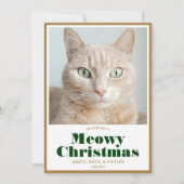 Meowyクリスマスフォト シーズンカード (正面)