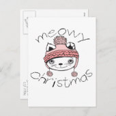 Meowyクリスマスポストカード シーズンポストカード (正面/裏面)