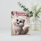 Meowyクリスマスポストカード ポストカード (スタンド正面)