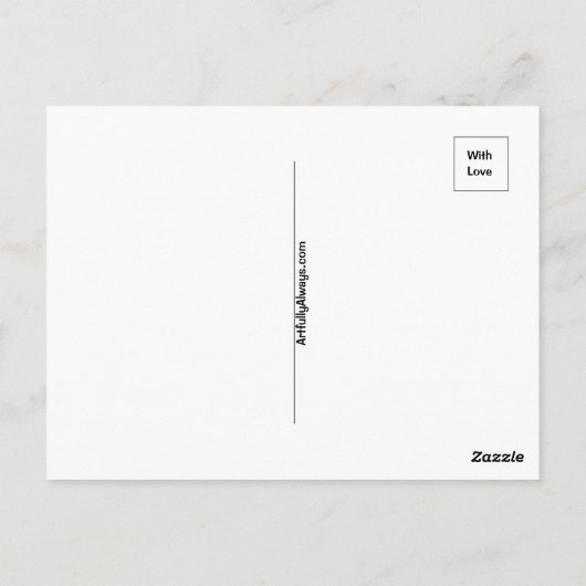 Meowyクリスマスポストカード ポストカード (裏面)