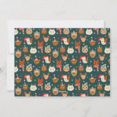 Meowy & Bright Winter Cats写真クリスマス シーズンカード (裏面)