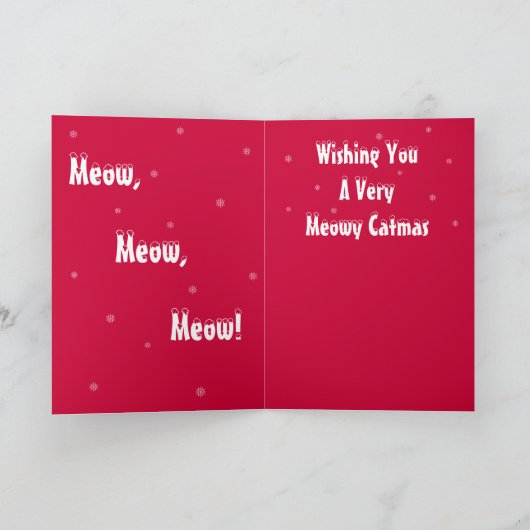 Meowy Catmasの挨拶状 シーズンカード (内部)