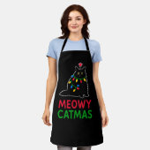 Meowy Catmas エプロン (着用した状態)