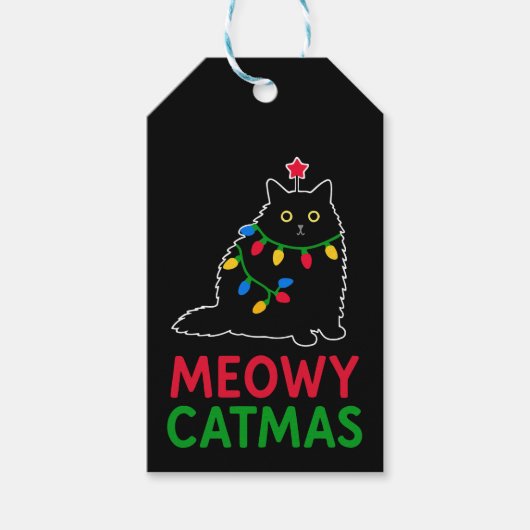 Meowy Catmas ギフトタグ (正面)