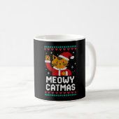 Meowy Catmas コーヒーマグカップ (正面右)