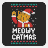 Meowy Catmas スクエアシール (正面)