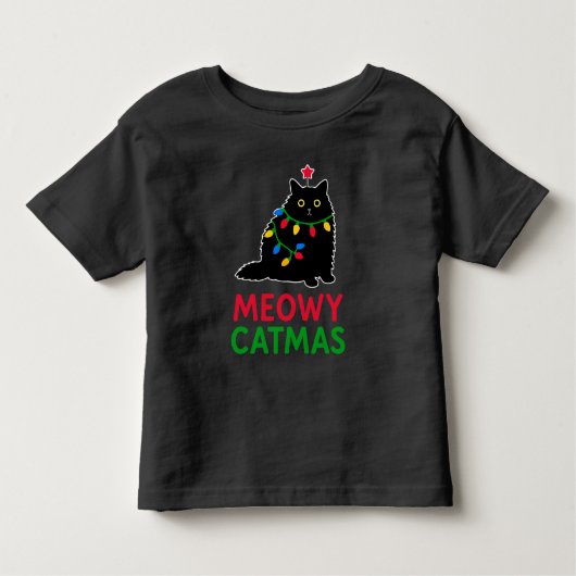 Meowy Catmas トドラーTシャツ (正面)