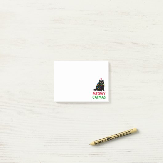 Meowy Catmas ポストイット (デスク上)