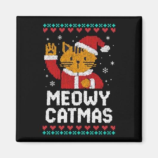 Meowy Catmas マグネット (正面)