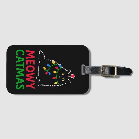 Meowy Catmas ラゲッジタグ (正面横)