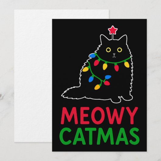 Meowy Catmas 招待状 (正面/裏面)