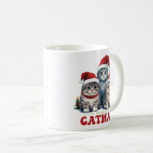 Meowy CaTMas 3 SMiling Cats コーヒーマグカップ (正面右)