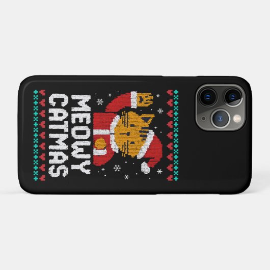Meowy Catmas Case-Mate iPhoneケース (裏面(横))