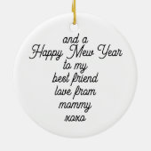 Meowy Catmas Cat Christmas Holiday Ornament セラミックオーナメント (裏面)