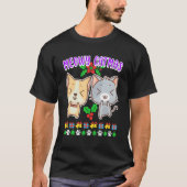 Meowy Catmas cat owner kitten cat Tシャツ (正面)