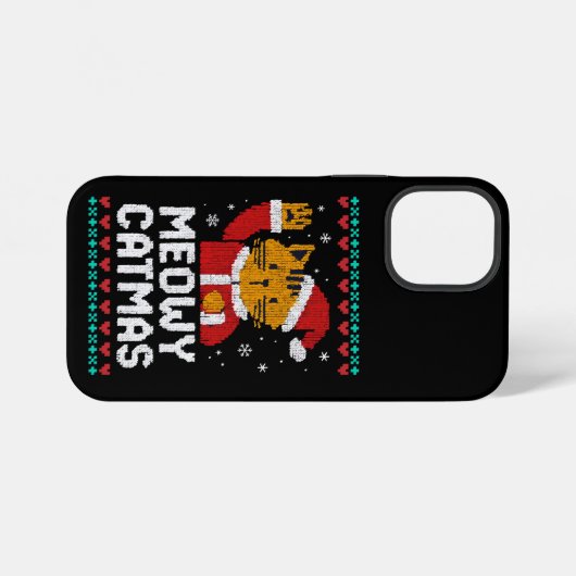 Meowy Catmas iPhoneケース (裏面横)
